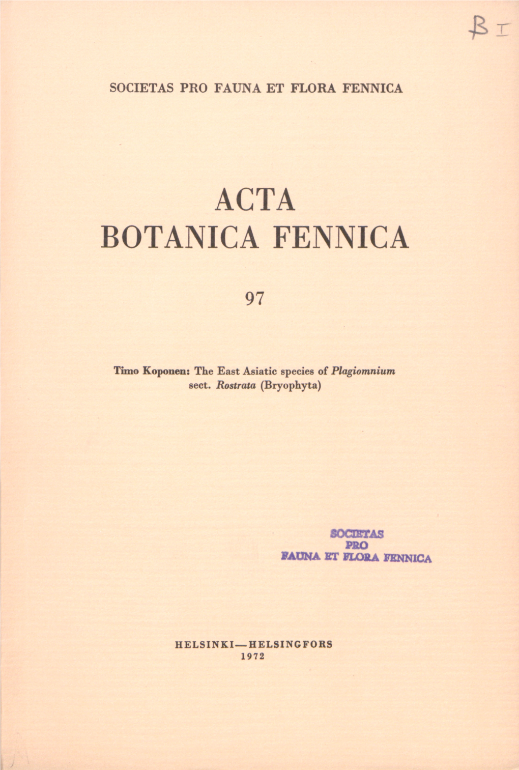 Acta Botanica Fennica