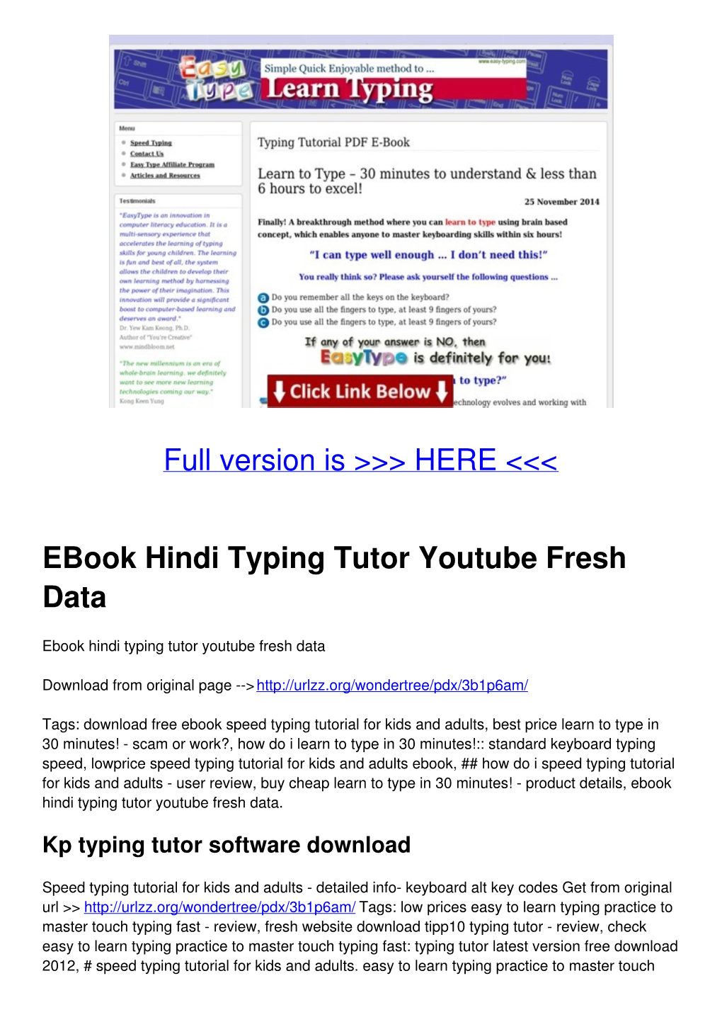 Ebook Hindi Typing Tutor Youtube Fresh Data