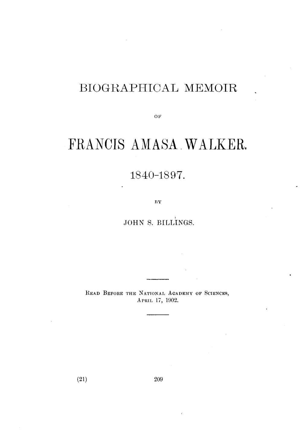 Francis Amasa Walker