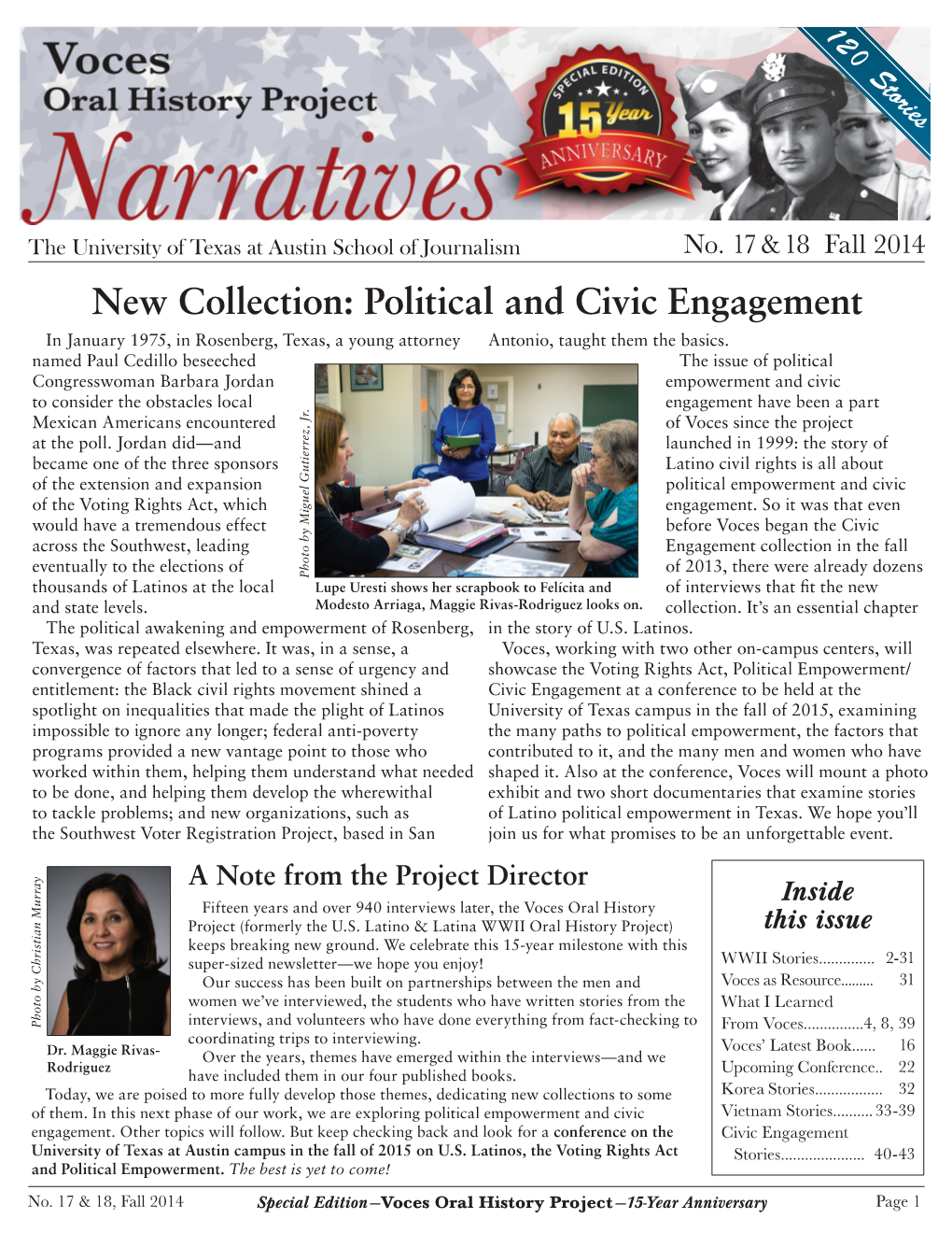 New Collection: Political and Civic Engagement in January 1975, in Rosenberg, Texas, a Young Attorney Antonio, Taught Them the Basics