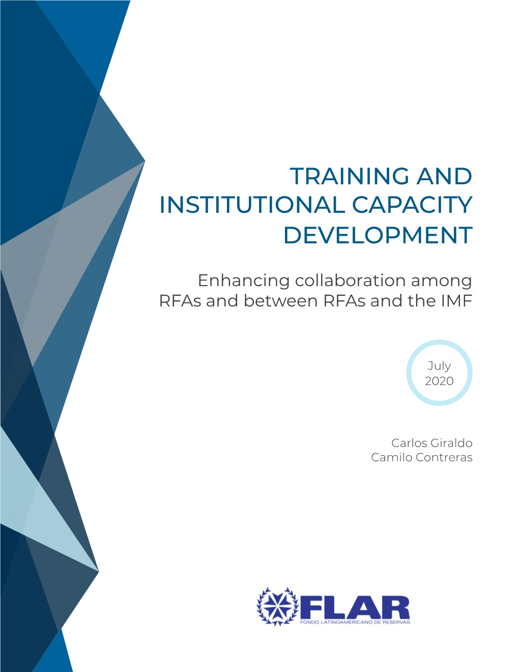 Training and Institutional Capacity Development