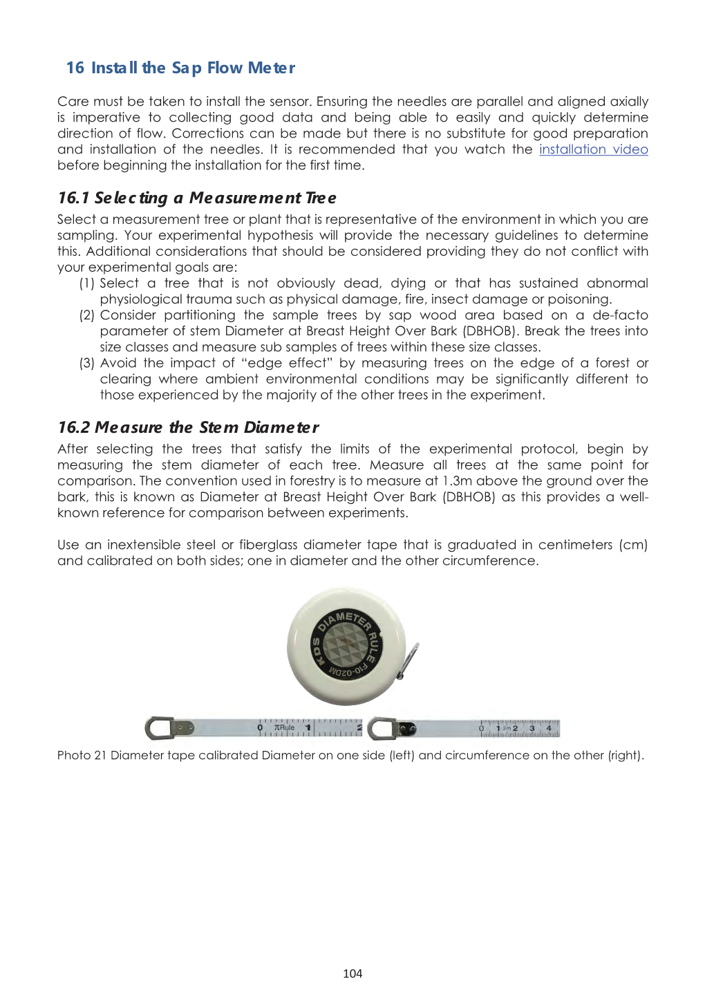 SFM1 Sap Flow Meter Manual