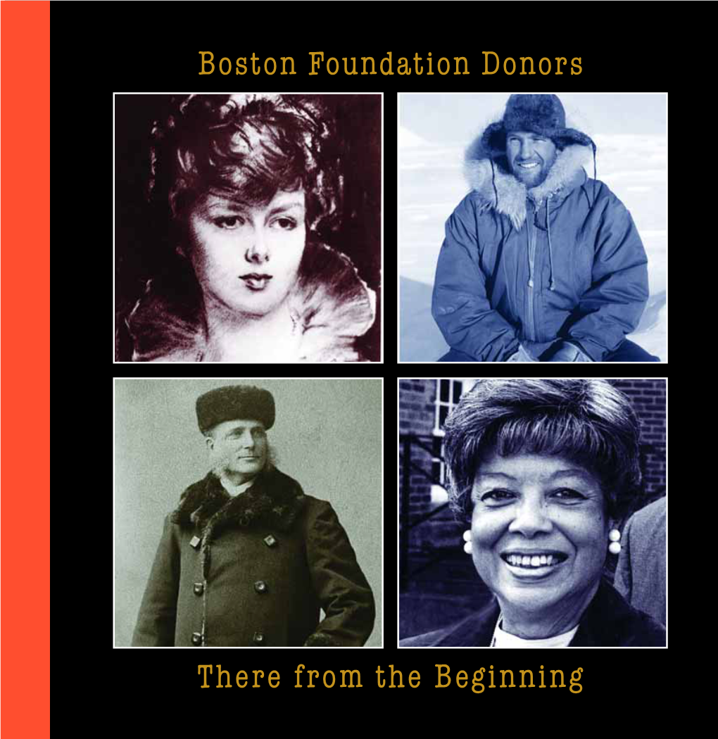 Boston Foundation Donors There from the Beginning