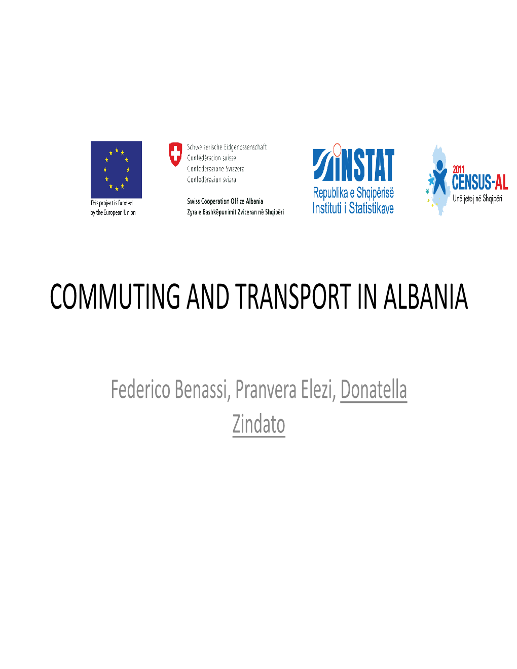 Commuting and Transport in Albania