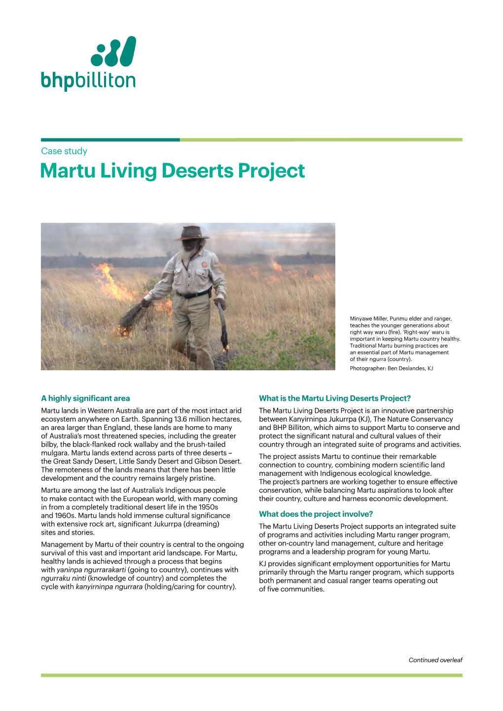 Martu Living Deserts Project
