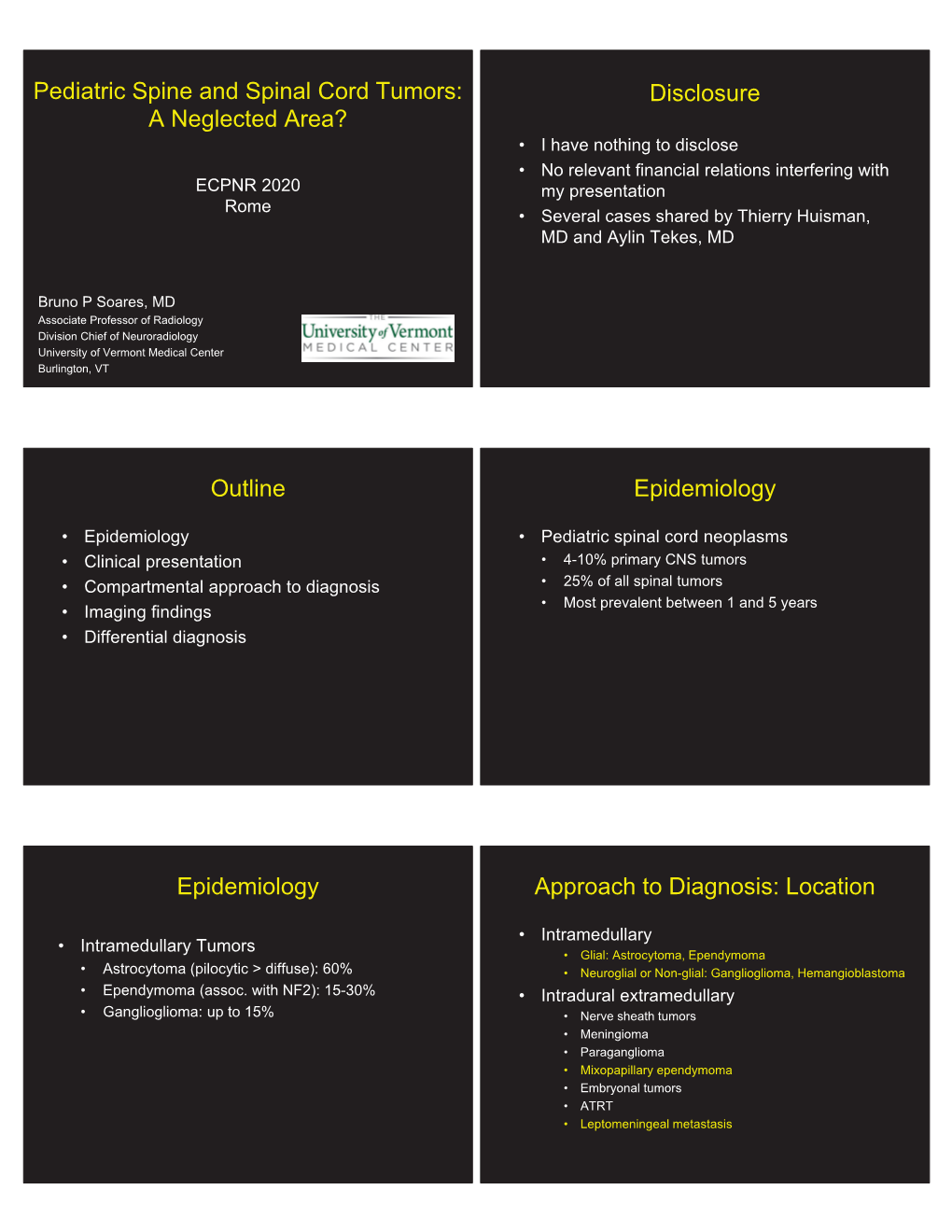 Pediatric Spine and Spinal Cord Tumors: a Neglected Area?