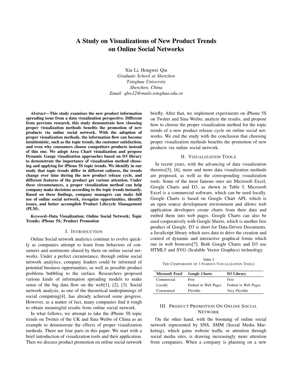 A Study on Visualizations of New Product Trends on Online Social Networks