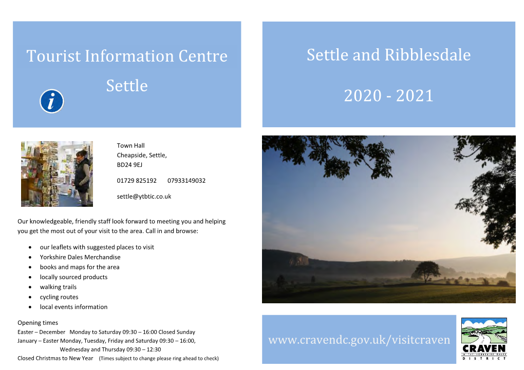 Settle and Ribblesdale 2020.Pdf