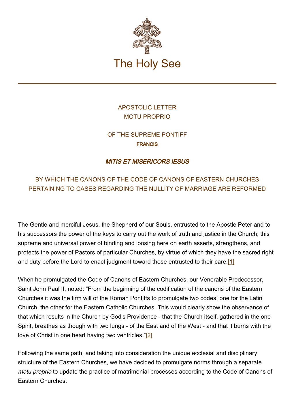 The Holy See