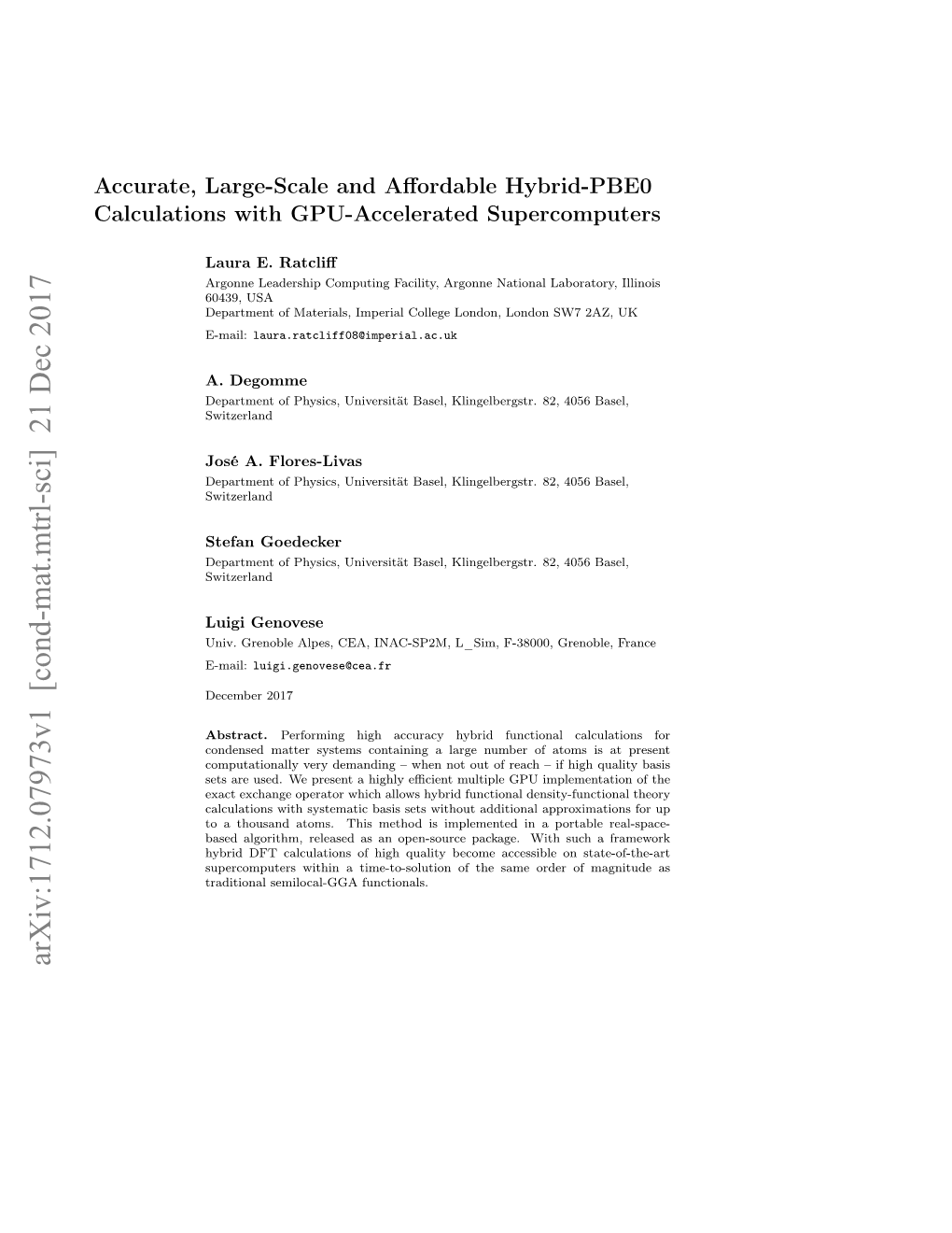 Accurate, Large-Scale and Affordable Hybrid-PBE0 Calculations With