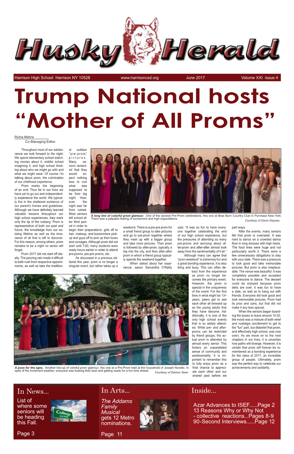 Trump National Hosts “Mother of All Proms” Richa Mehra Co-Managing Editor