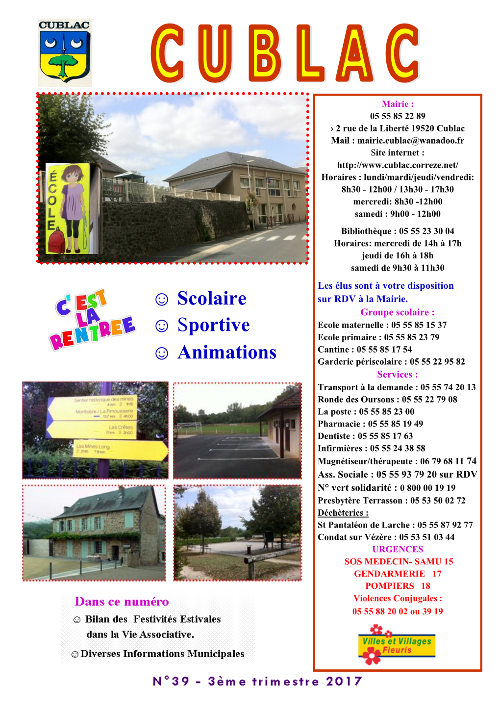 Scolaire Sportive Animations