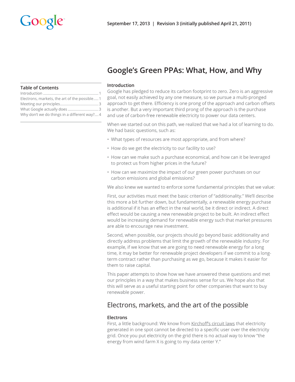 Google's Green Ppas: What, How, And