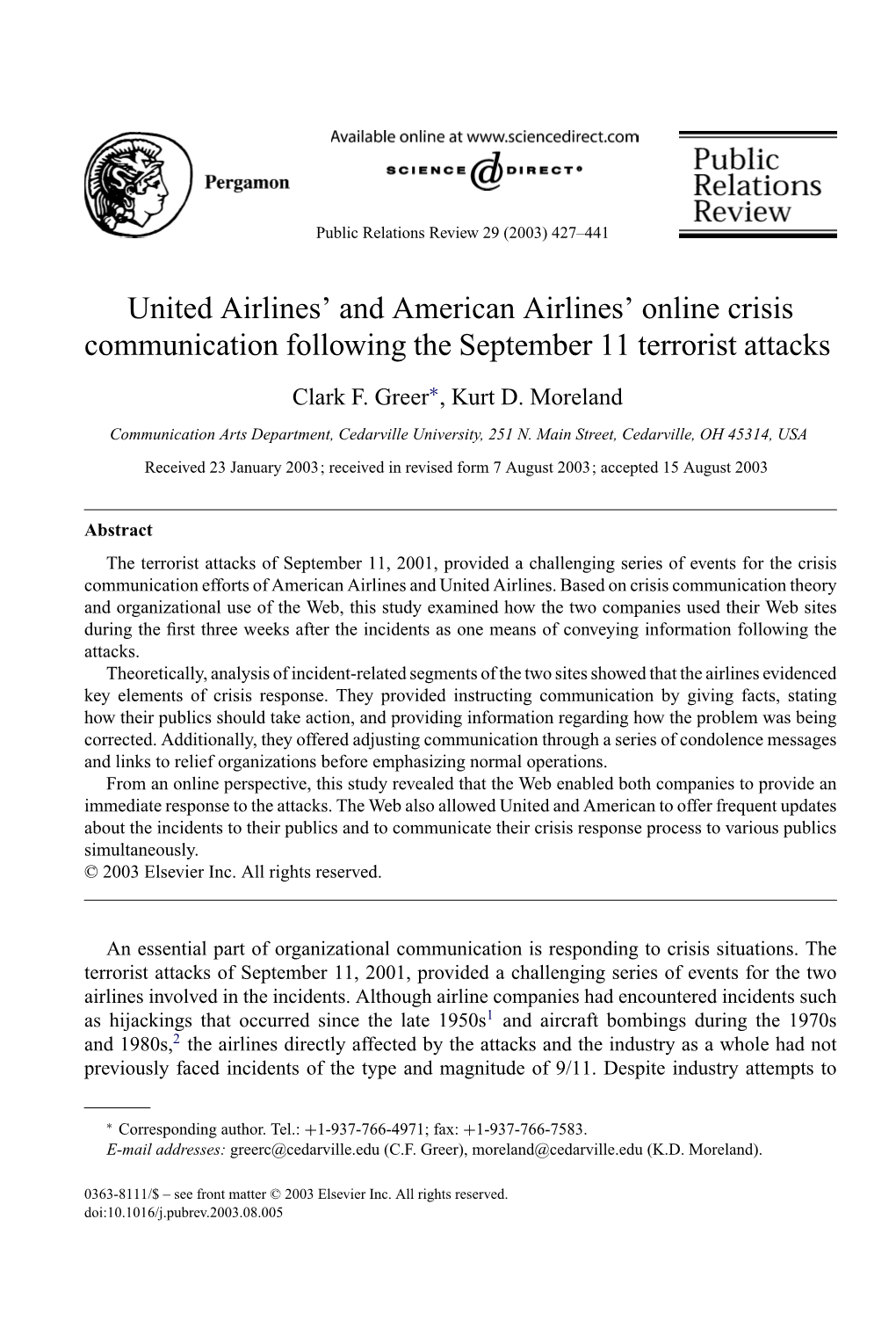 United Airlines' and American Airlines' Online Crisis