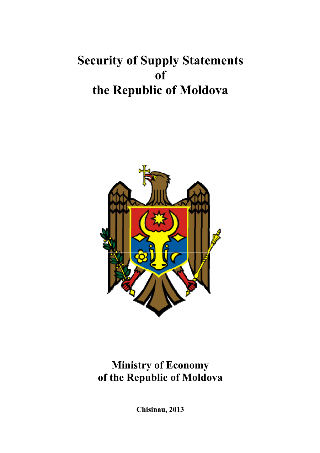 Security of Supply Statements of the Republic of Moldova