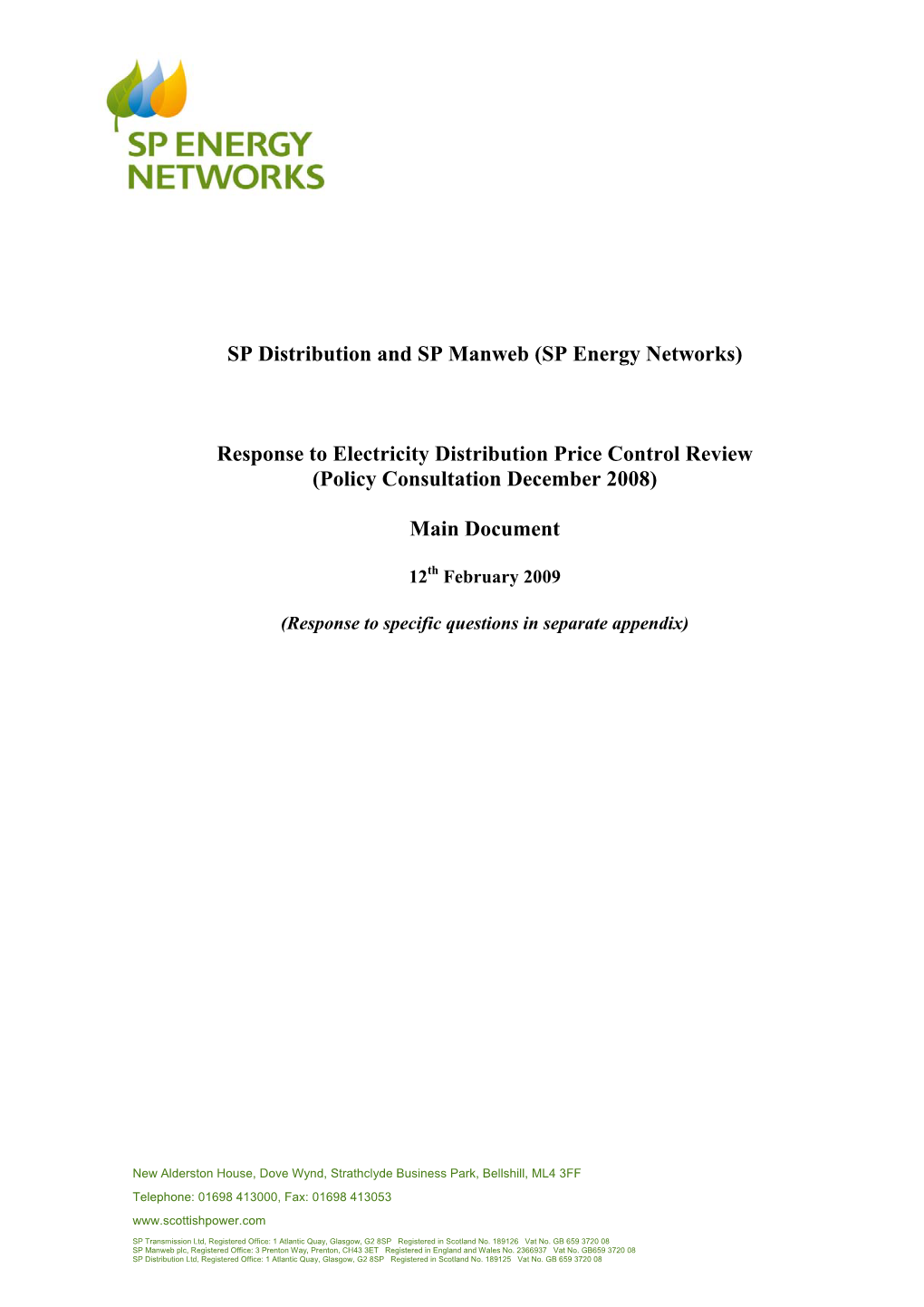 SP Distribution and SP Manweb (SP Energy Networks)