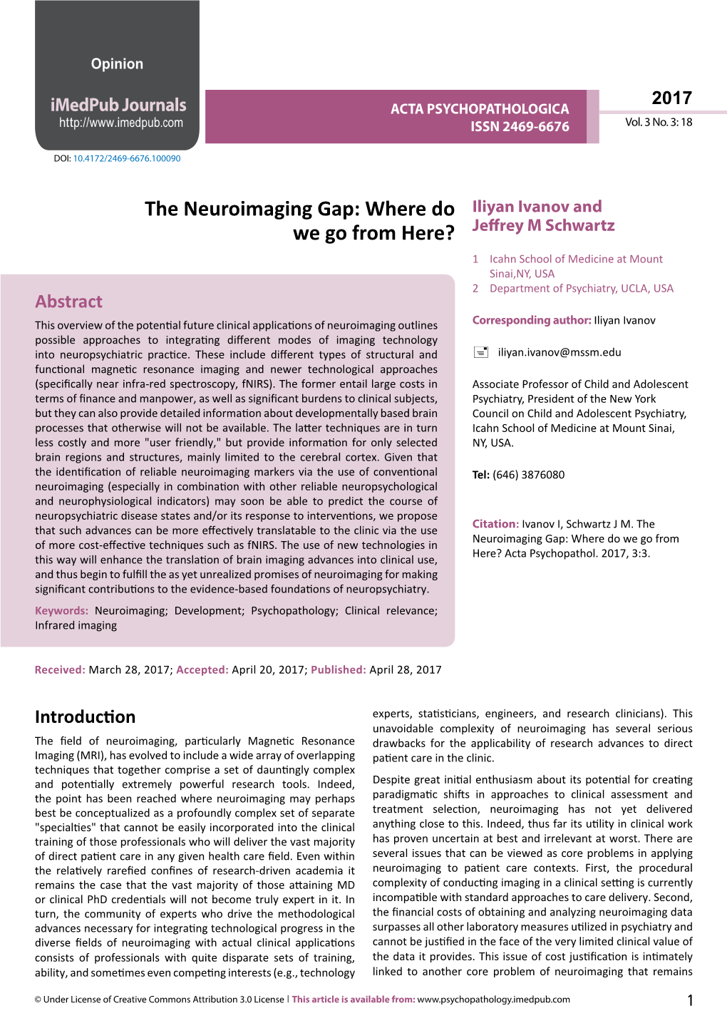 The Neuroimaging