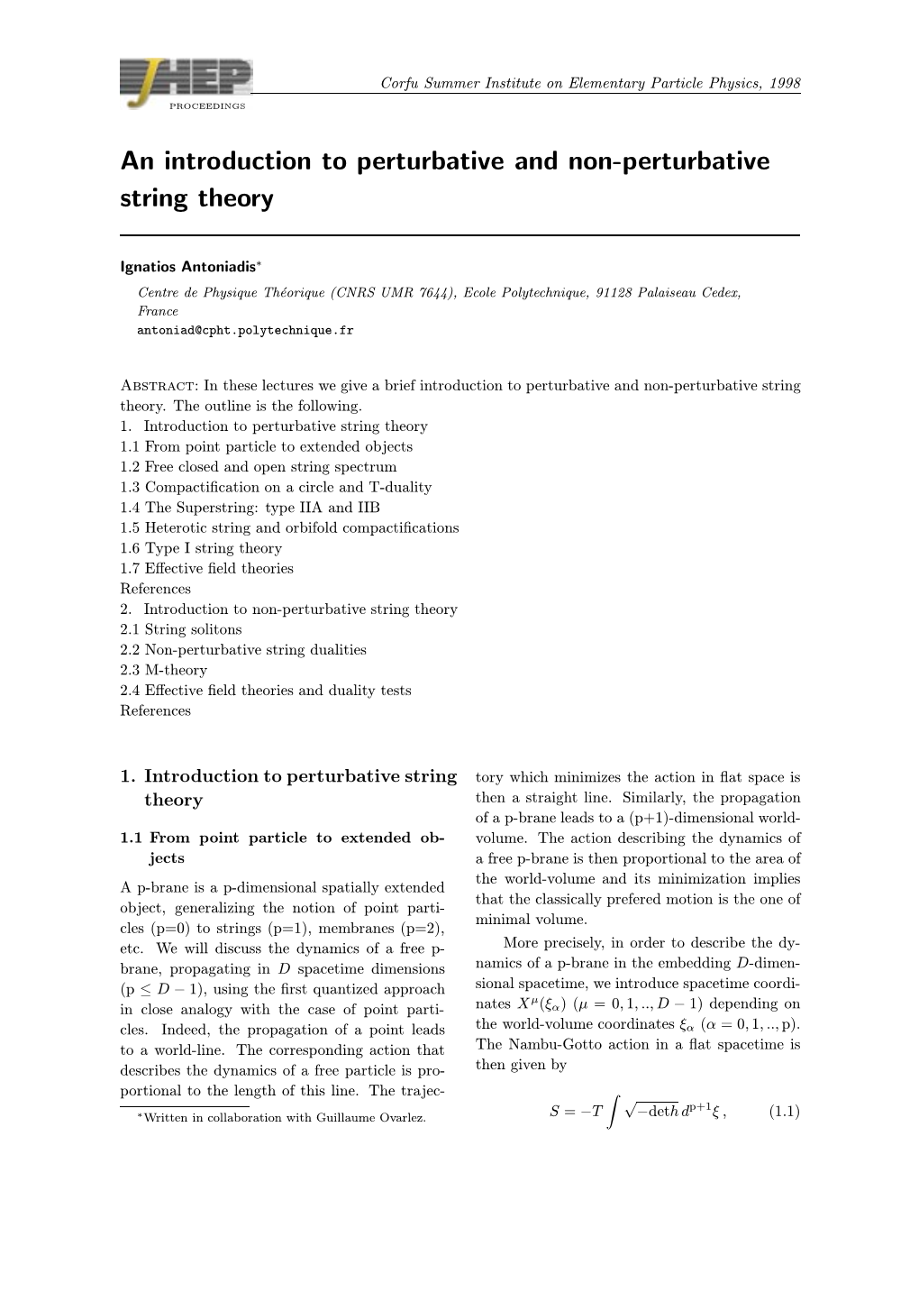 An Introduction to Perturbative and Non-Perturbative String Theory