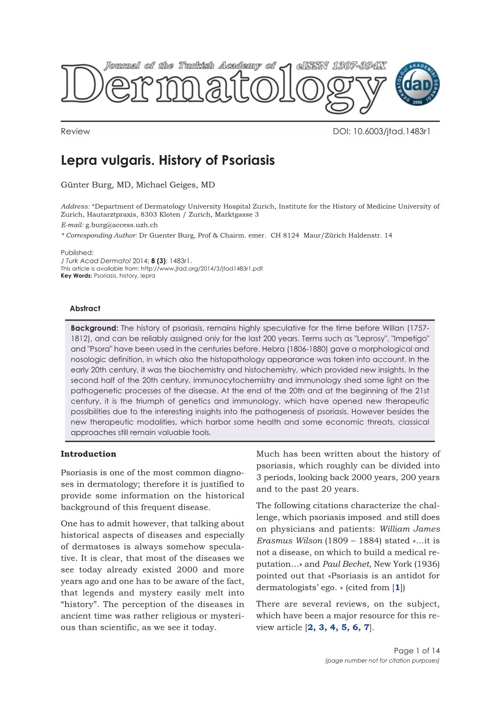 J Turk Acad Dermatol 2014; 8 (3): 1483R1