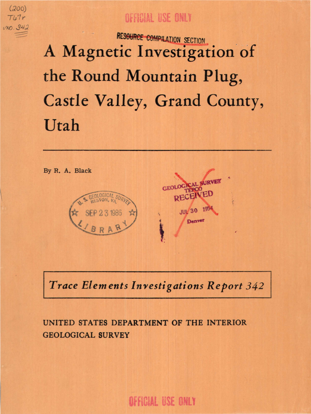 F the Round Mountain Plug, Castle Valley, Grand County, Utah