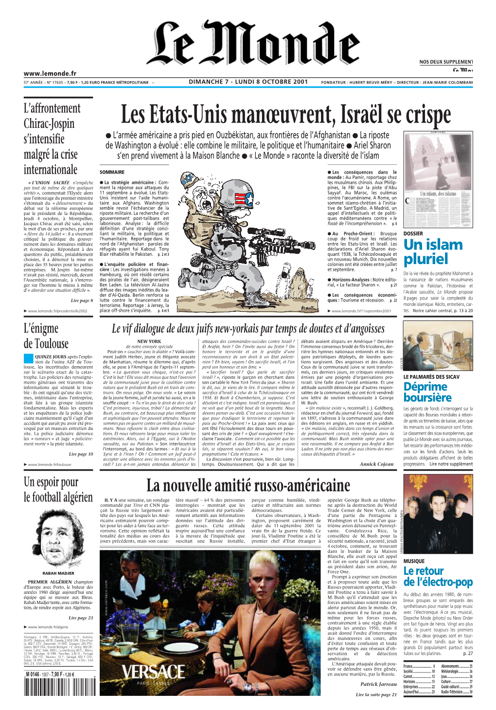 LE MONDE/PAGES<UNE>