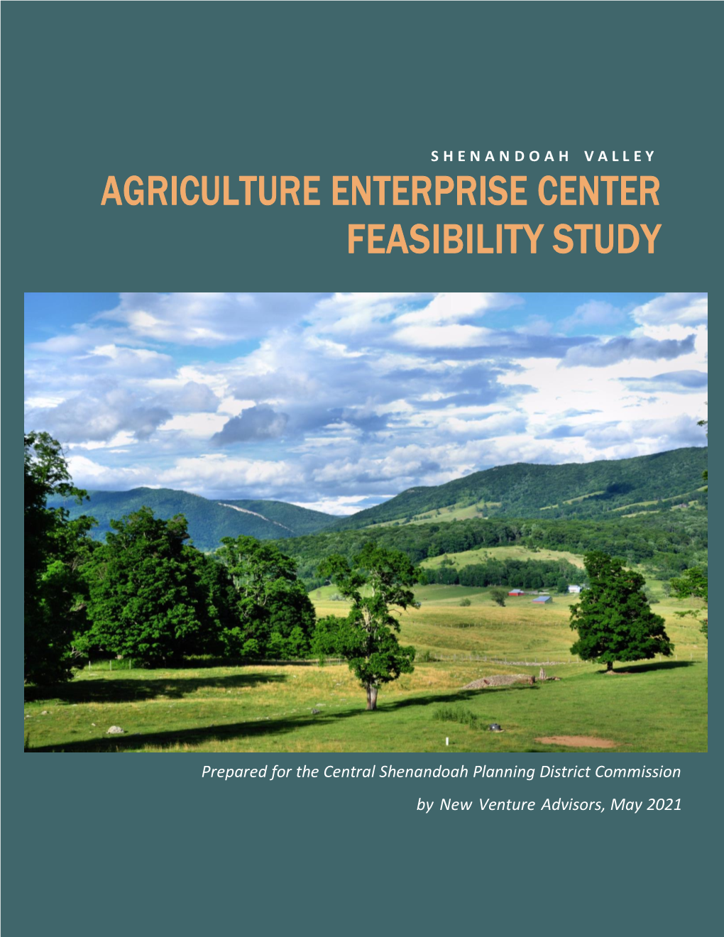 Agriculture Enterprise Center Feasibility Study
