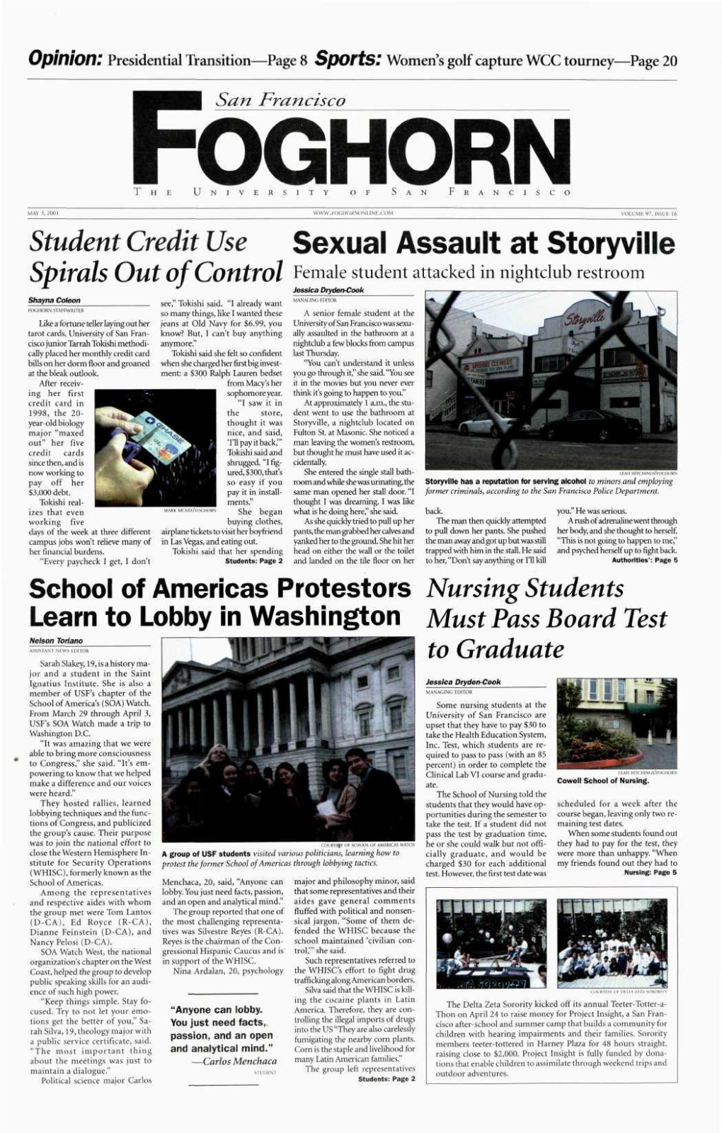 Student Credit Use Sexual Assault at Storyville School Ofamericas
