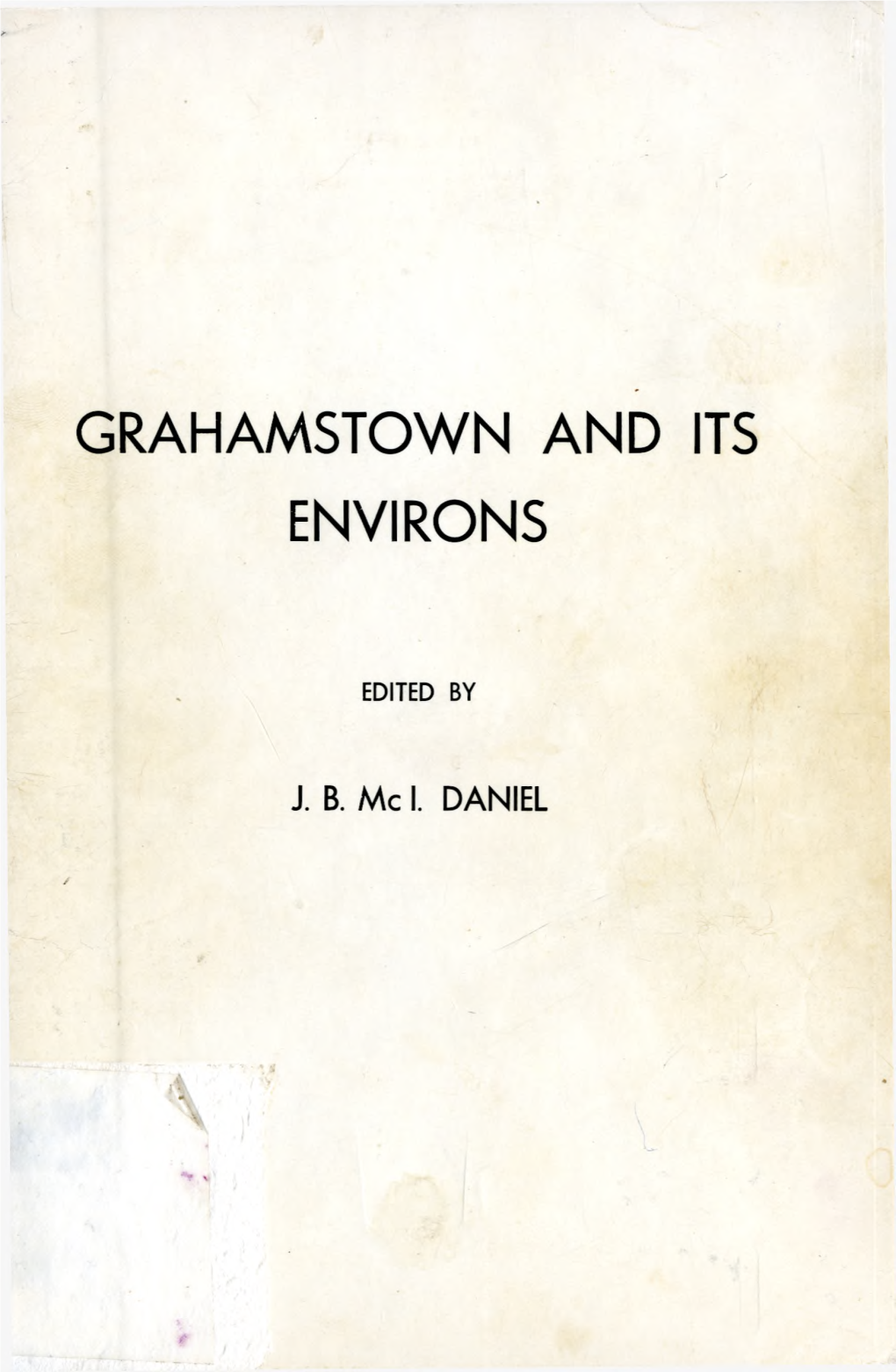 Grahamstown and Its Environs