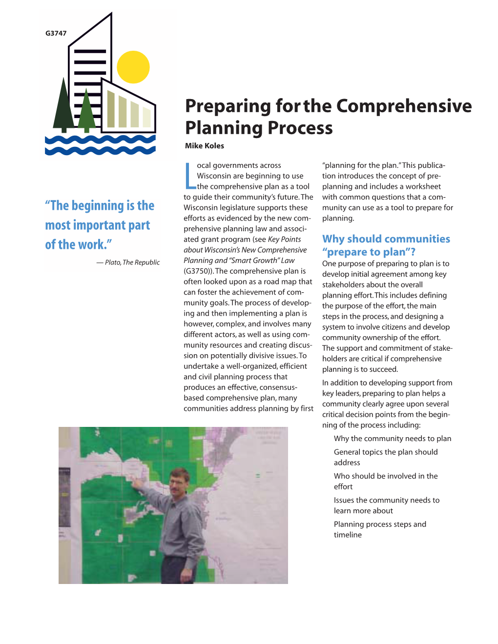 Preparing for the Comprehensive Planning Process (G3747) I-10-01-2M-300 Pre-Planning Worksheet