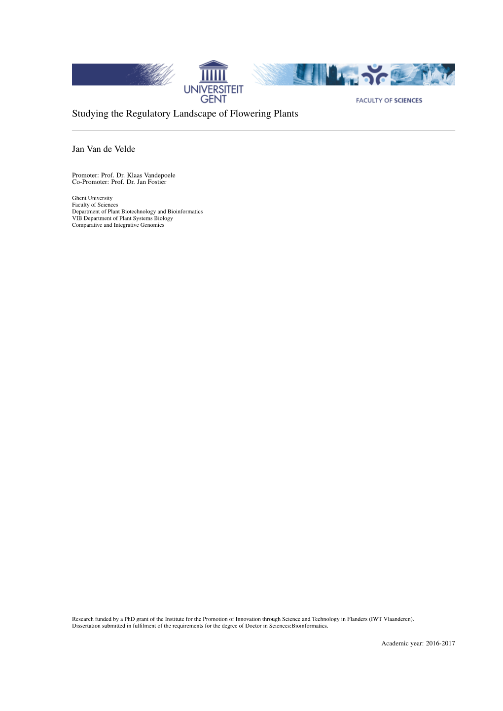 Studying the Regulatory Landscape of Flowering Plants