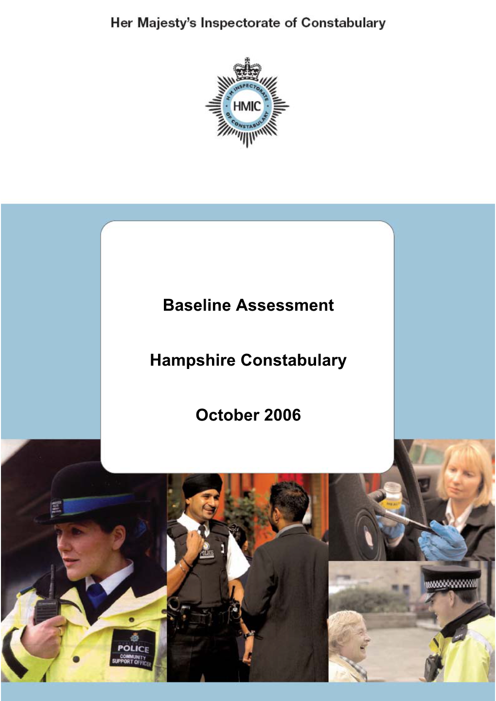 Baseline Assessment Hampshire Constabulary October 2006