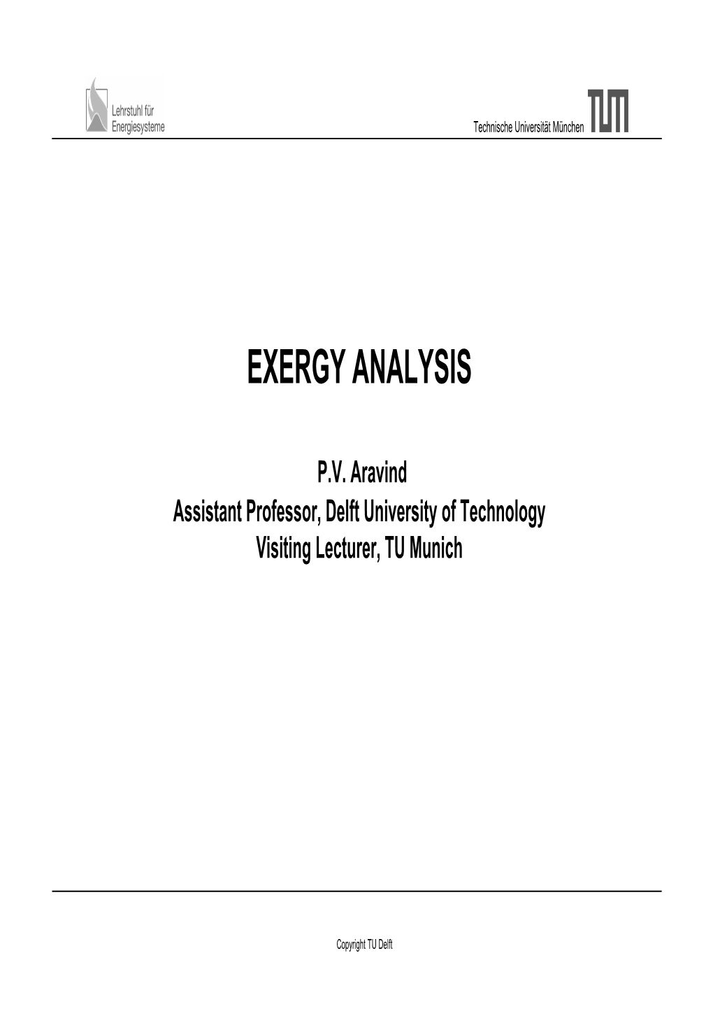 Exergy Analysis