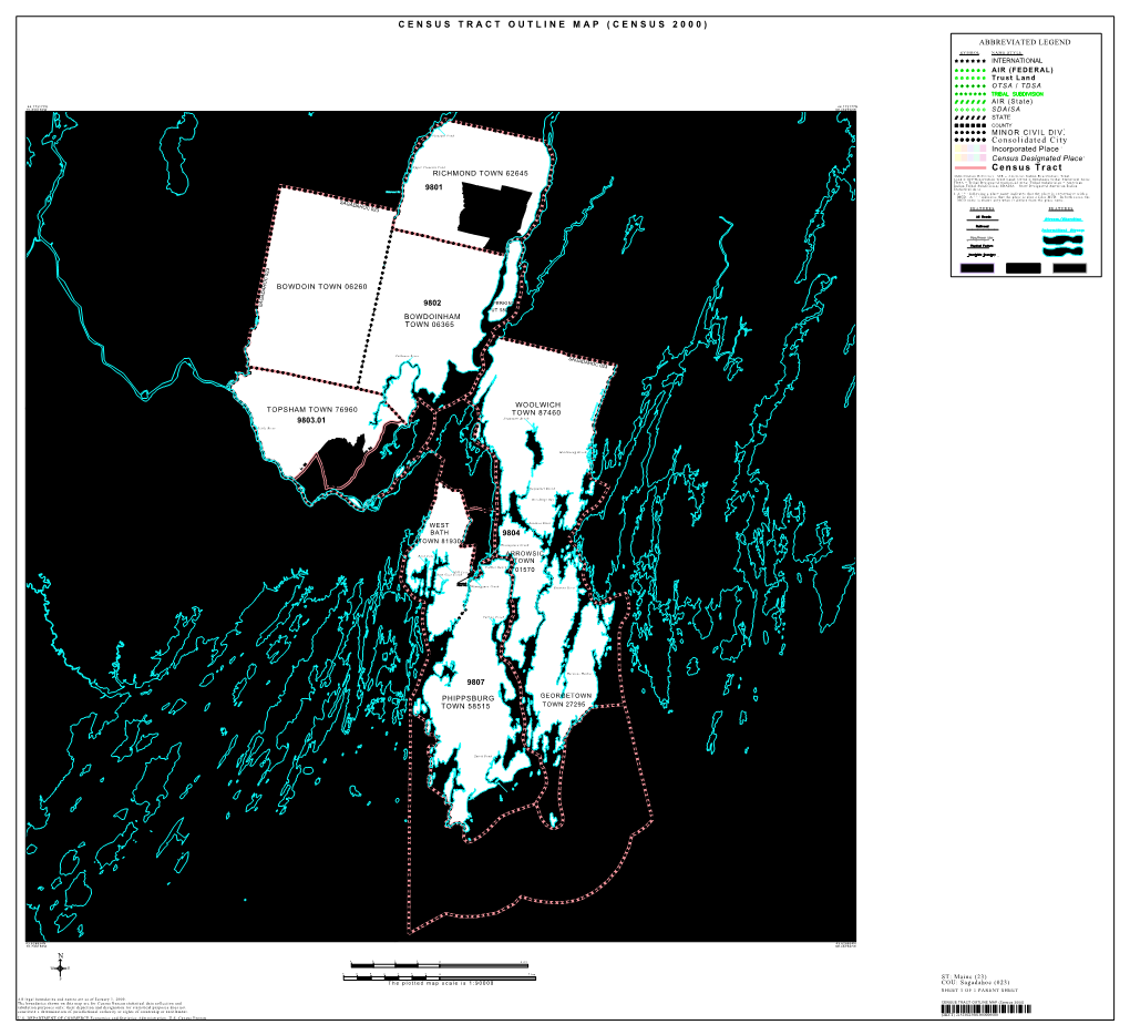 Census Tract Outline Map (Census 2000)