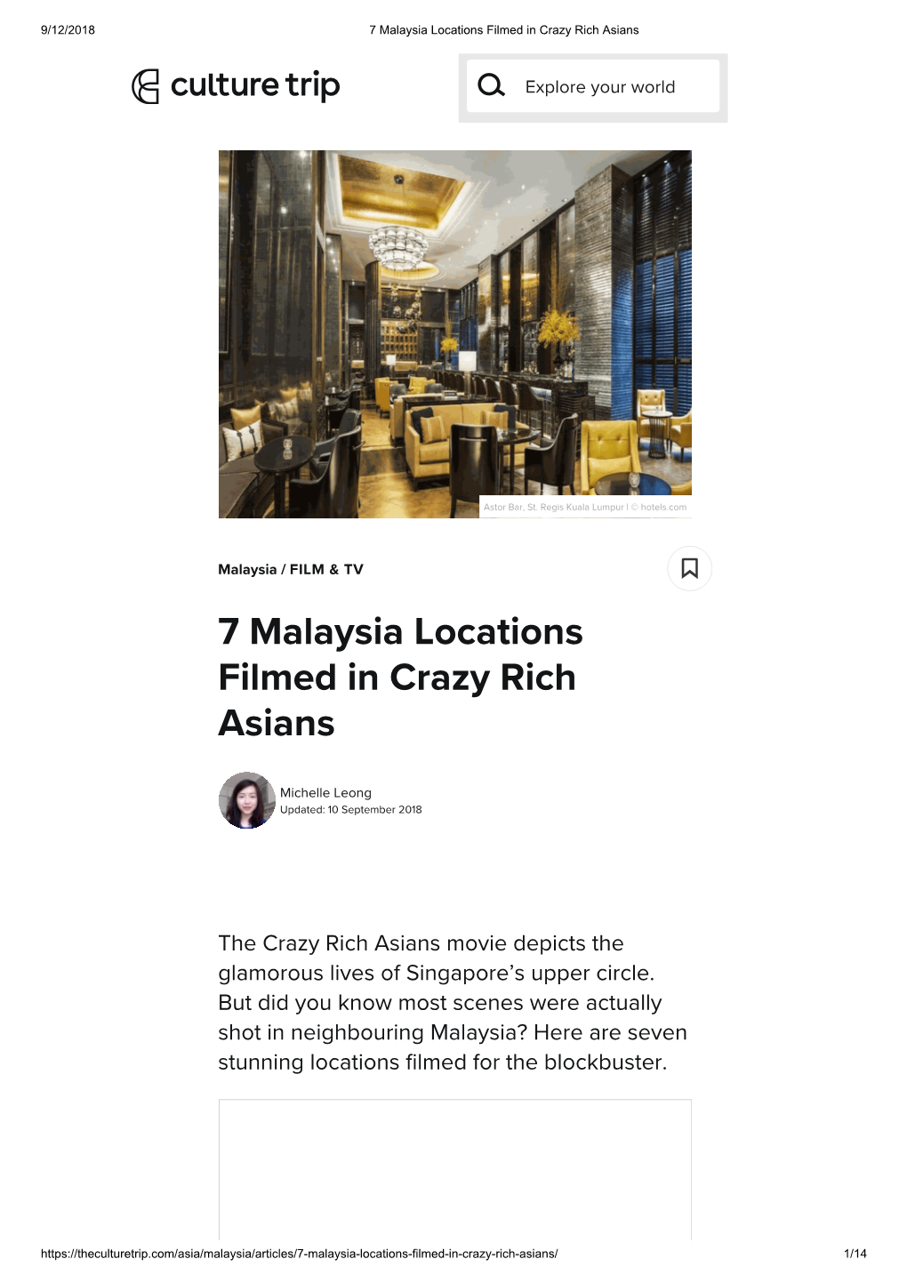 7 Malaysia Locations Filmed in Crazy Rich Asians
