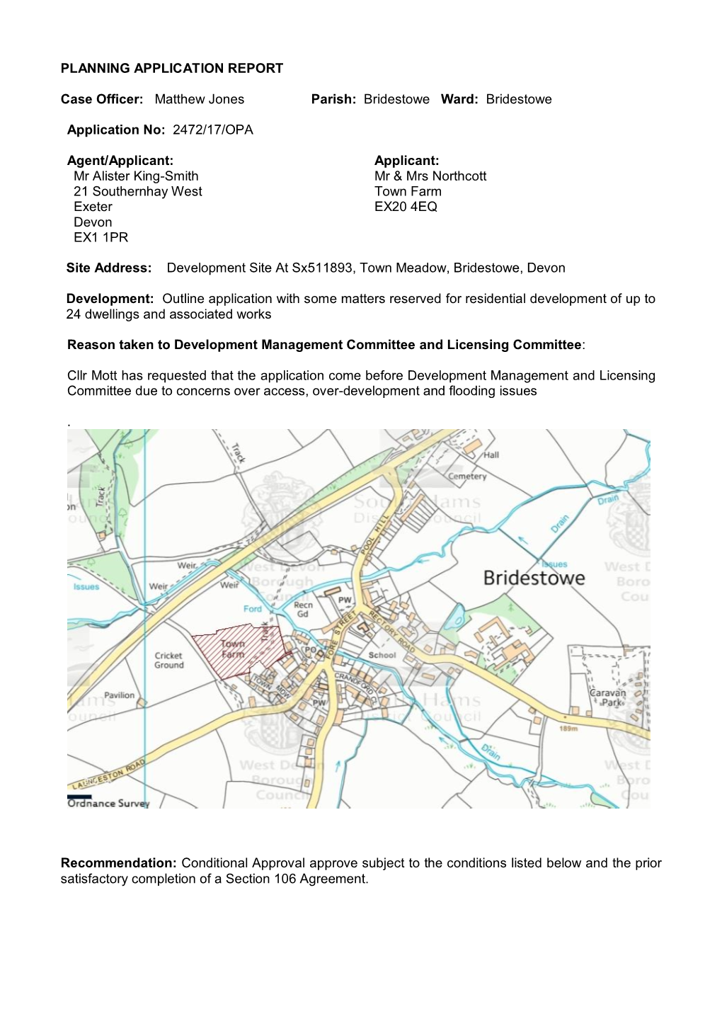 Bridestowe Ward: Bridestowe