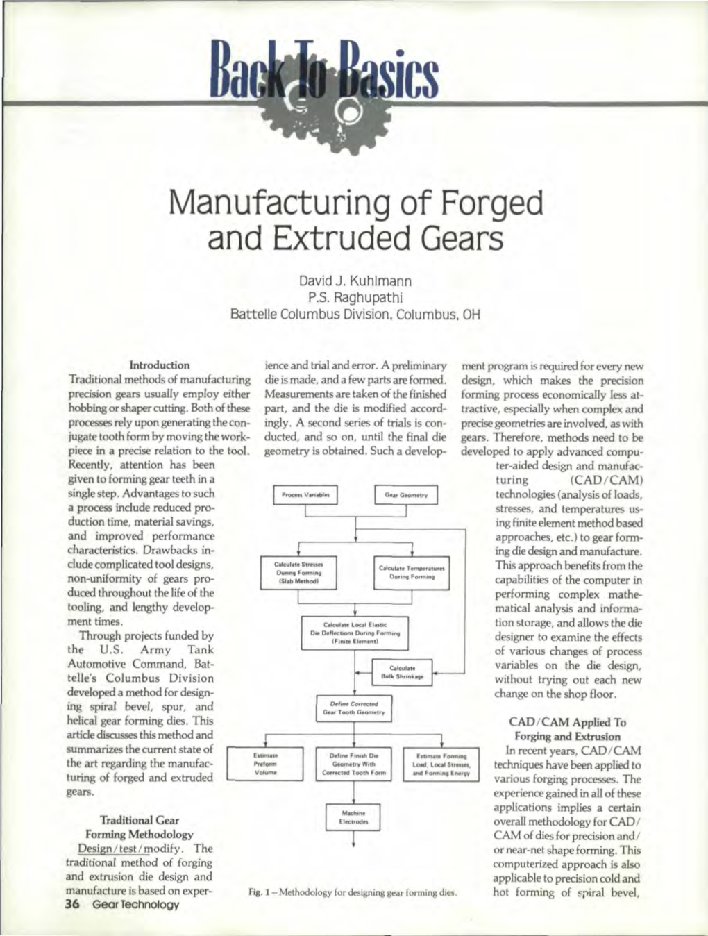 Manufacturing of Forged and Extruded Gears