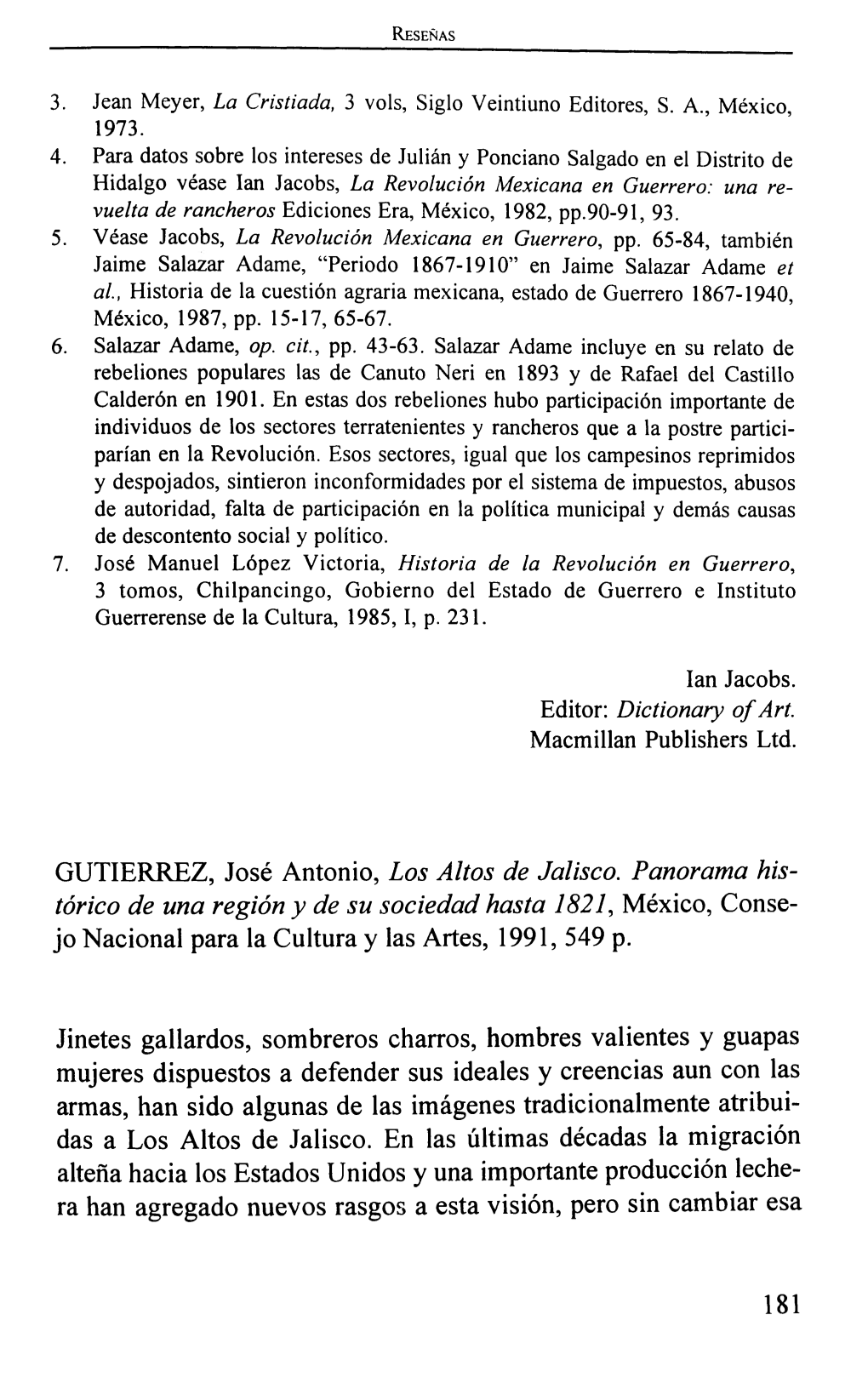 GUTIERREZ, José Antonio, Los Altos De Jalisco. Panorama His Tórico De