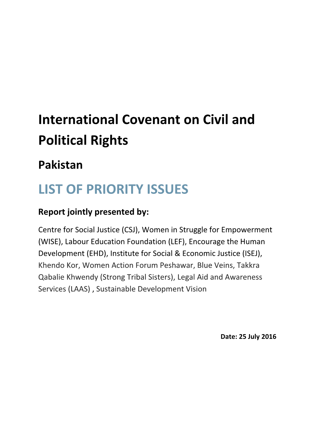 International Covenant on Civil and Political Rights