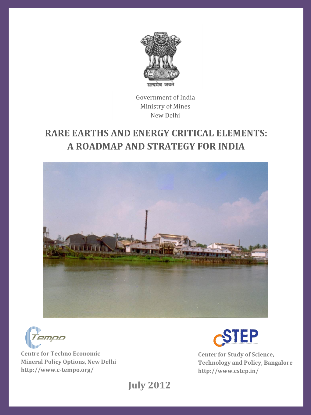 Rare Earths and Energy Critical Elements