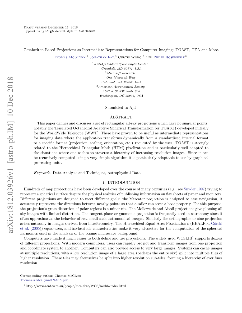 Octahedron-Based Projections As Intermediate Representations for Computer Imaging: TOAST, TEA and More