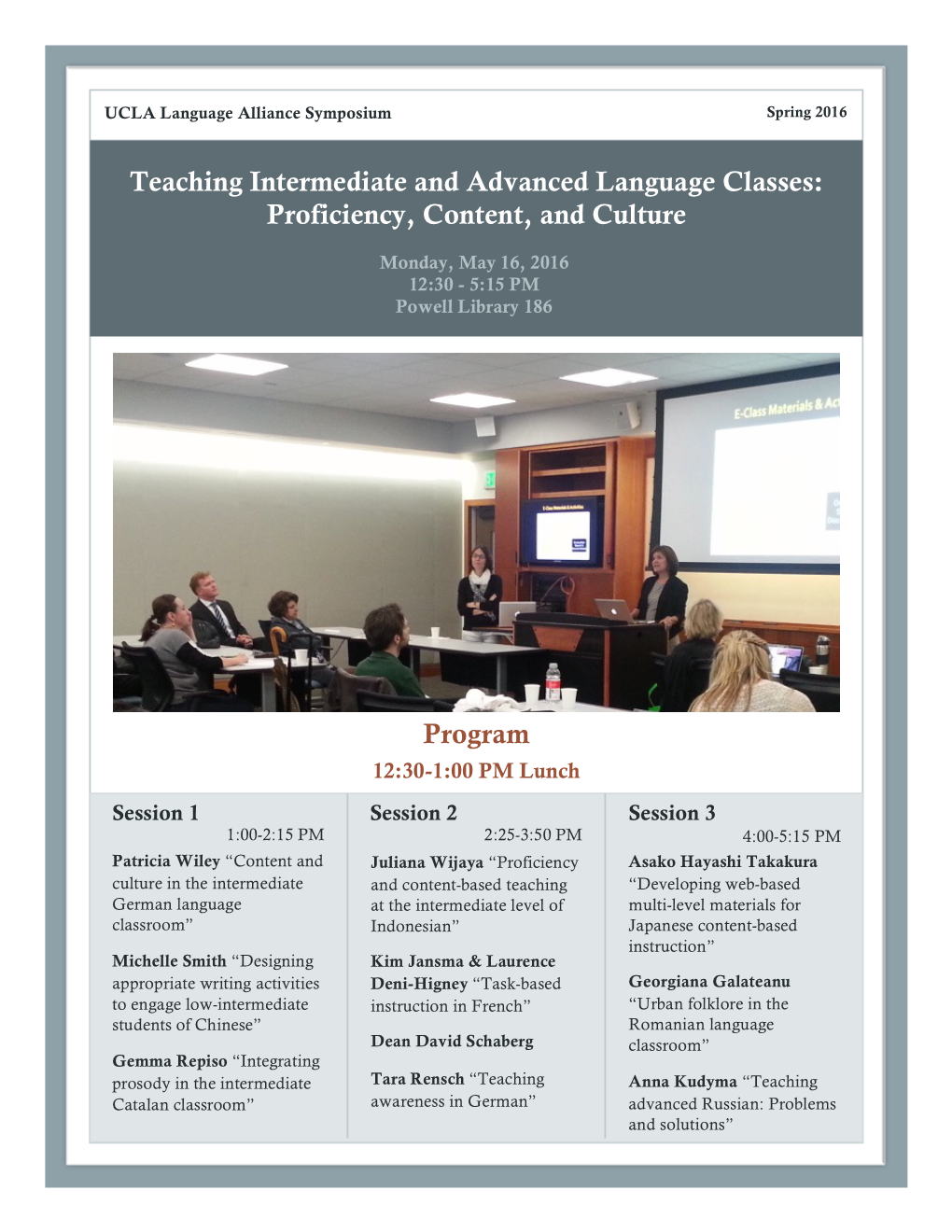 Teaching Intermediate and Advanced Language Classes: Proficiency, Content, and Culture