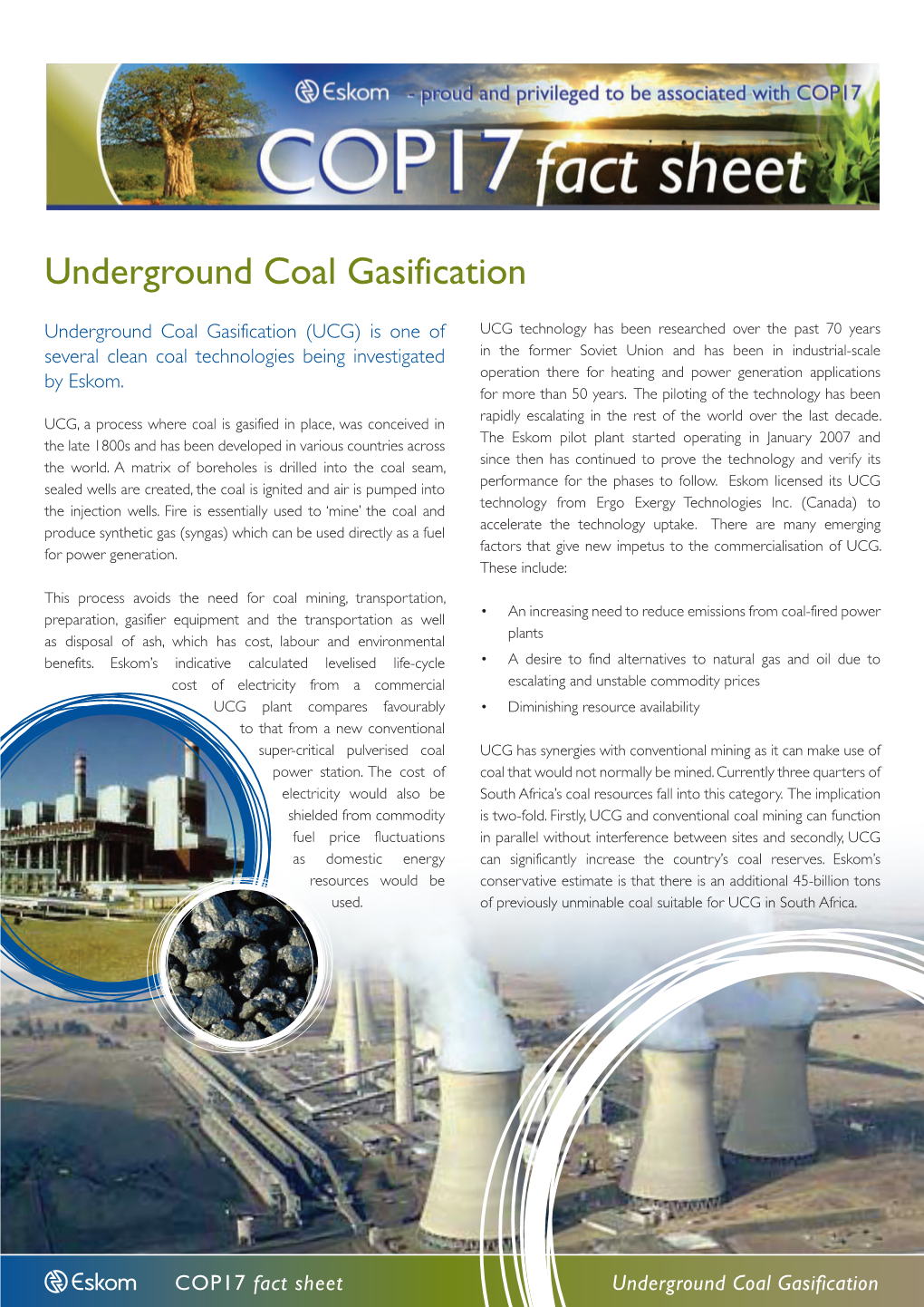 Underground Coal Gasification