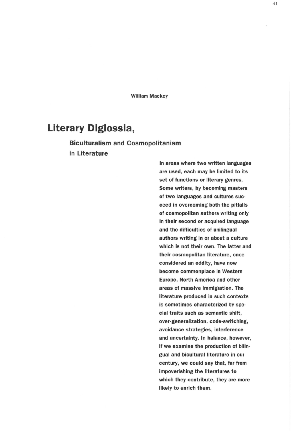 Literary-Diglossia-Biculturalism-And-Cosmopolitanism-In-Literature.Pdf