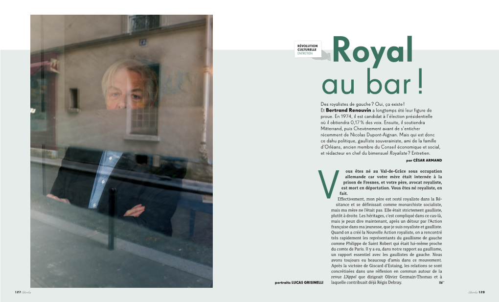 Des Royalistes De Gauche ? Oui, Ça Existe ! Et Bertrand Renouvin a Longtemps Été Leur Figure De Proue