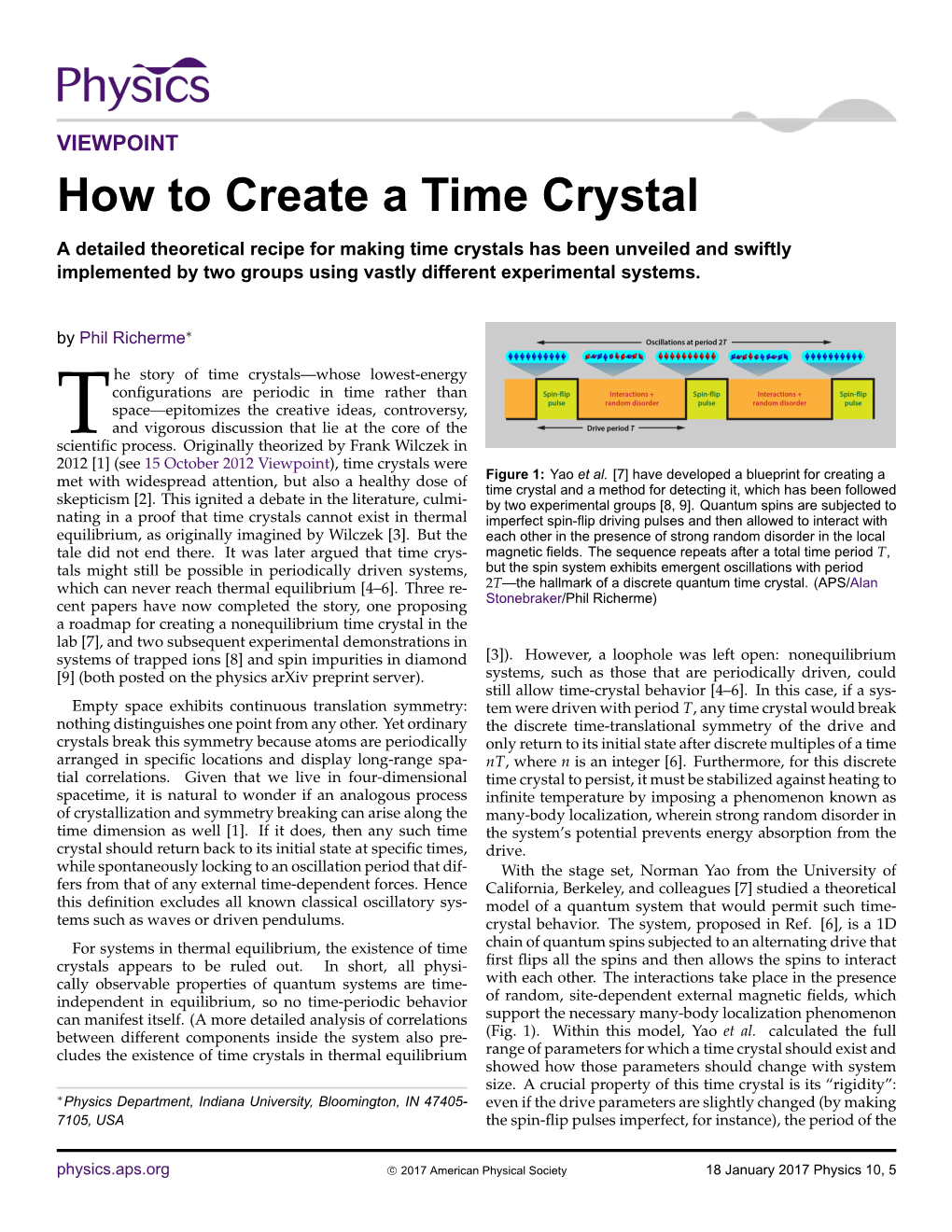 How to Create a Time Crystal