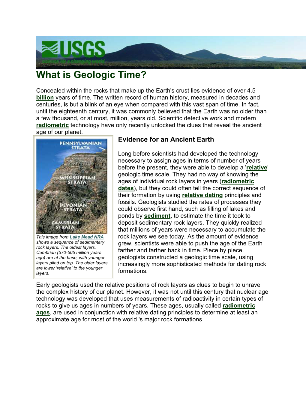 What Is Geologic Time?