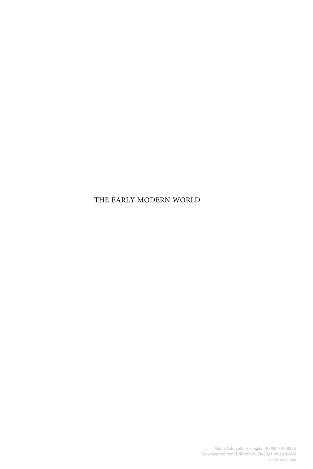 The Early Modern World