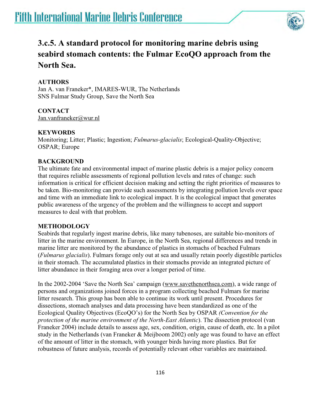 The Fulmar Ecoqo Approach from the North Sea