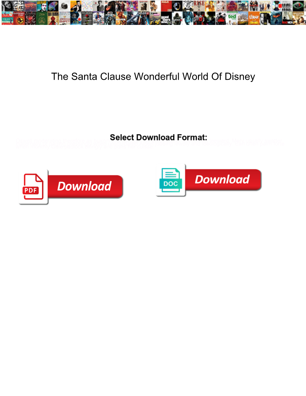 The Santa Clause Wonderful World of Disney