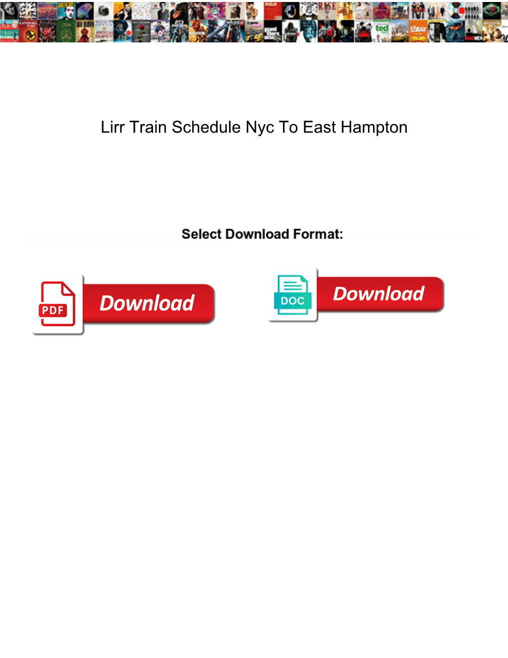 Lirr Train Schedule Nyc to East Hampton